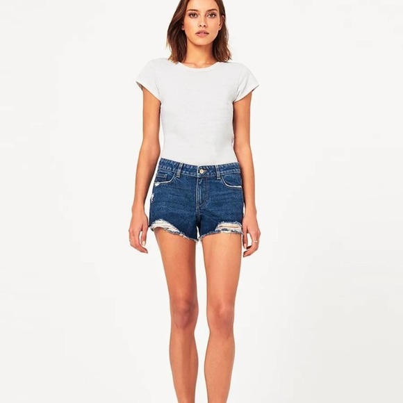 DL1961 Renee Low Rise Raw Hem Short | Southside - Picture 2 of 10